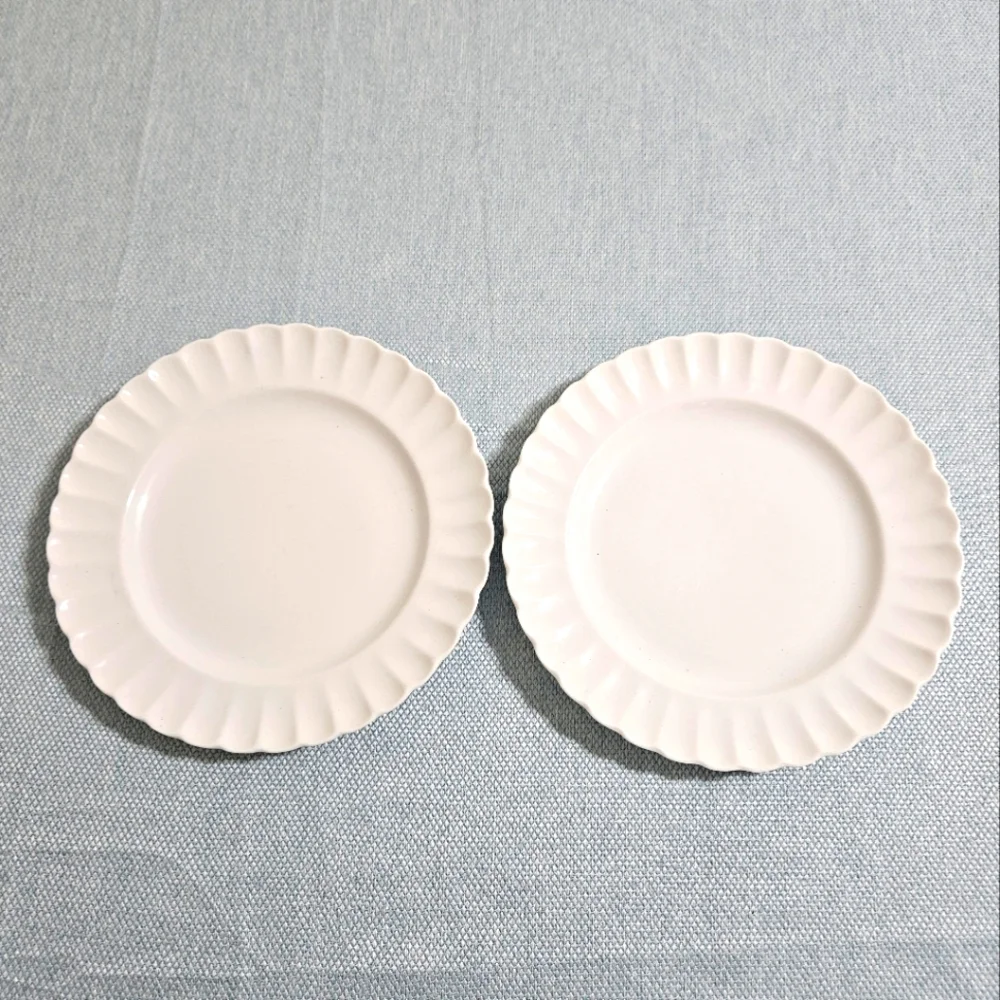 VTG Spode England (2) Chelsea White Salad Plates Discontinued 1985 8‎ Inch White